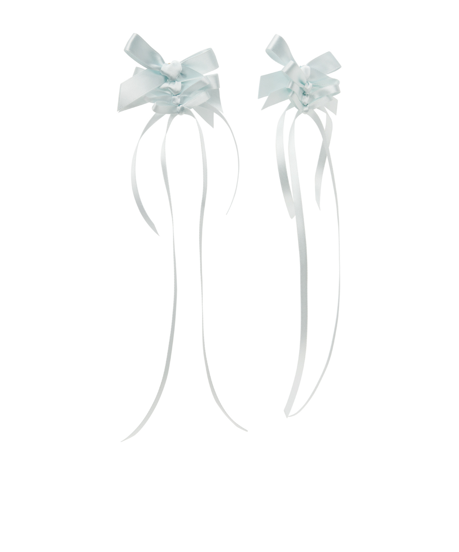 Simone Rocha Rosette Bow Earrings In White