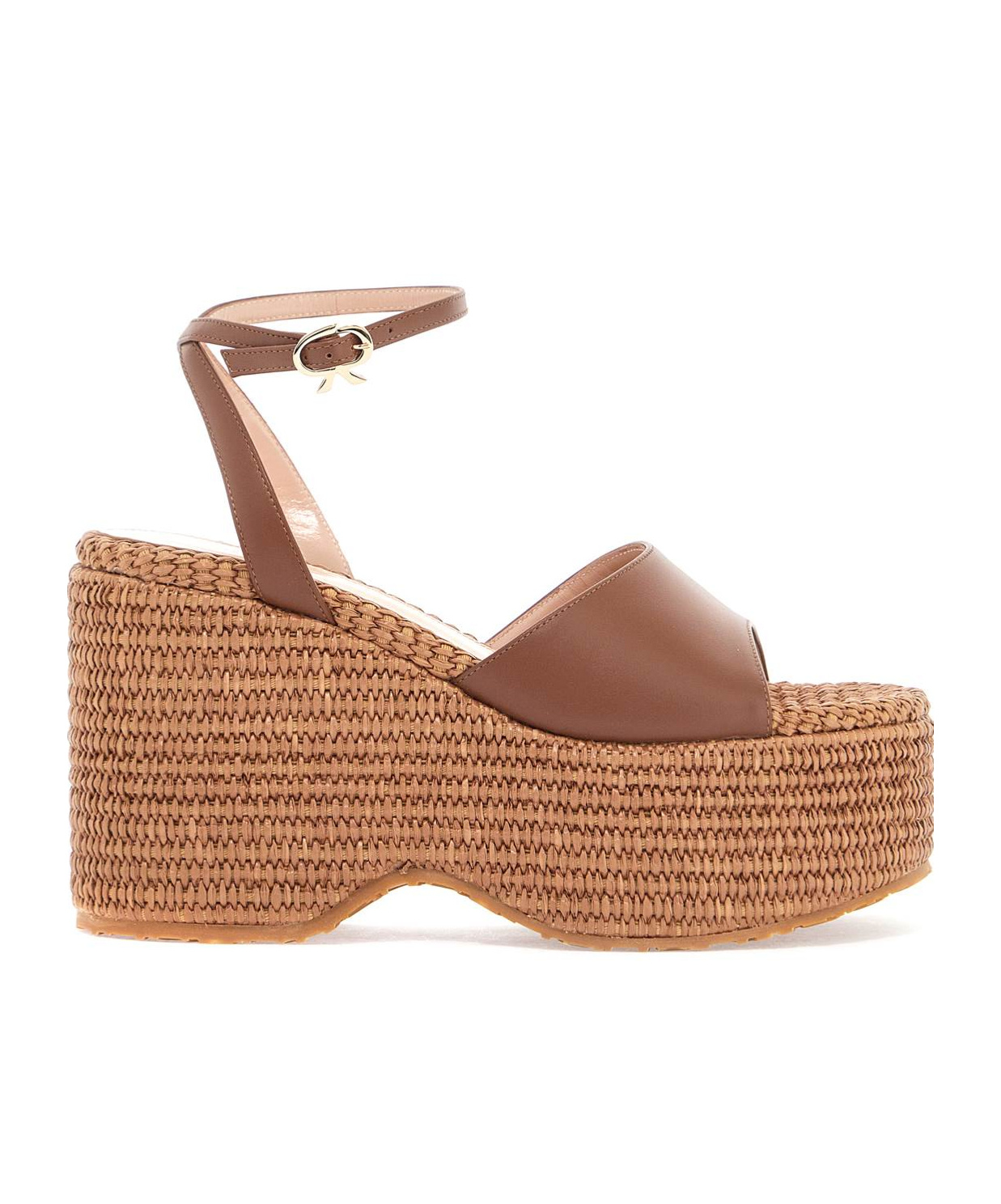 Gianvito Rossi Thalia Wedge Sandals For Women In Brown