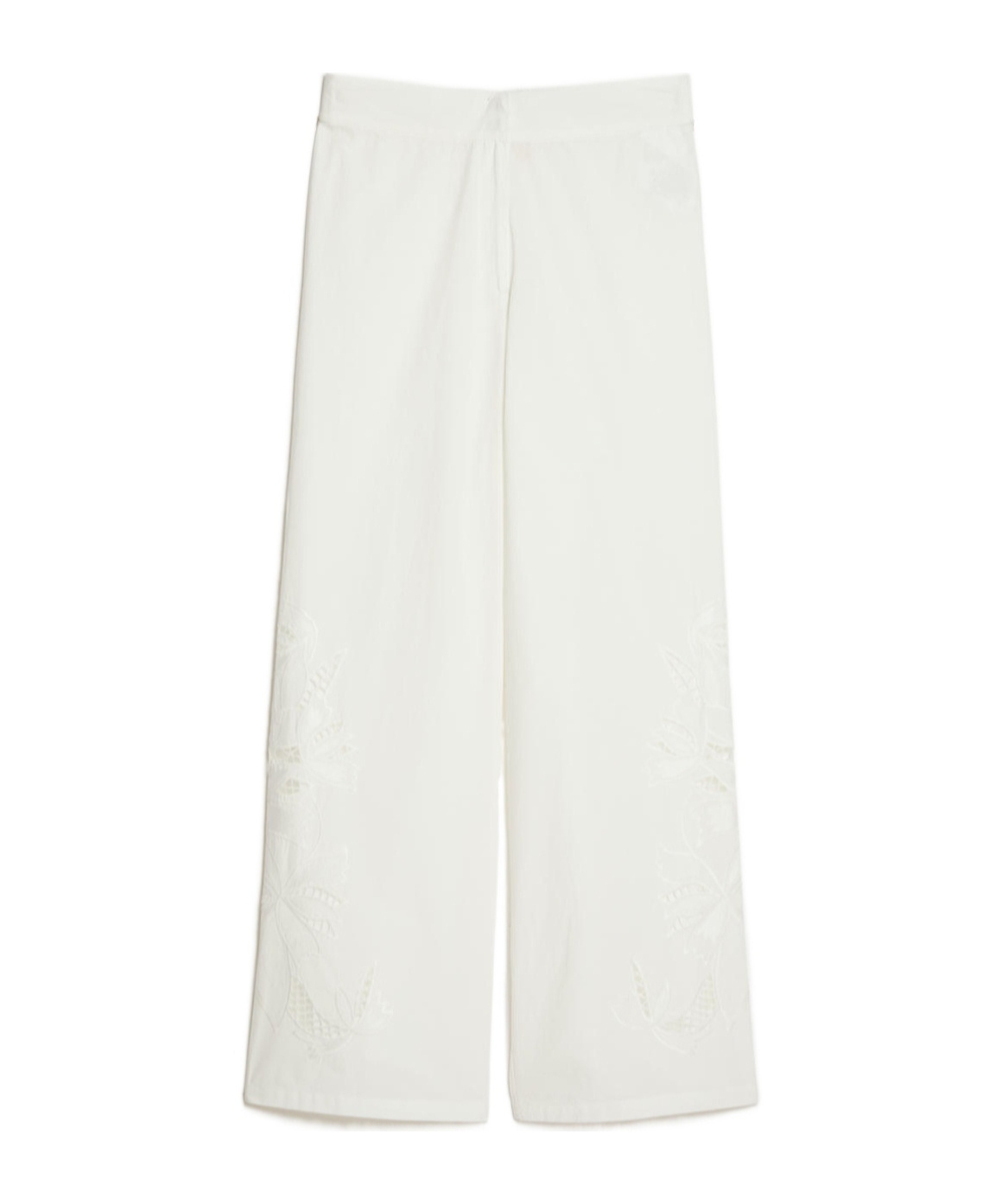 Iblues Embroidered-detail Casual Trousers In White