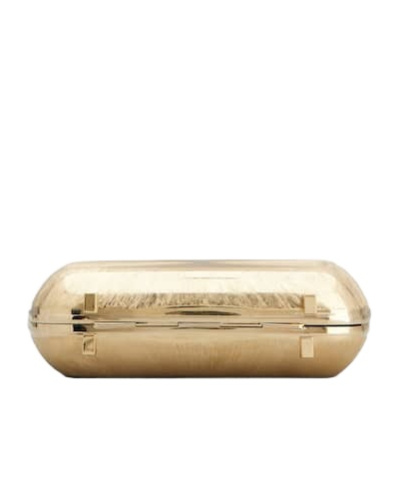 Roger Vivier Boite De Nuit Clutch In Metal In Golden