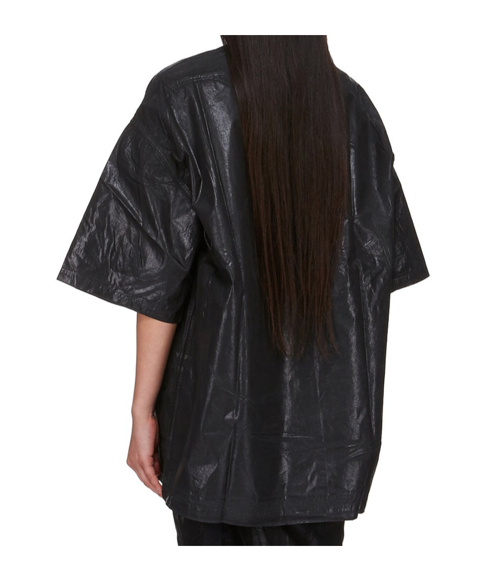 Rick Owens Drkshdw Black Hollywood Tommy T-shirt In Black