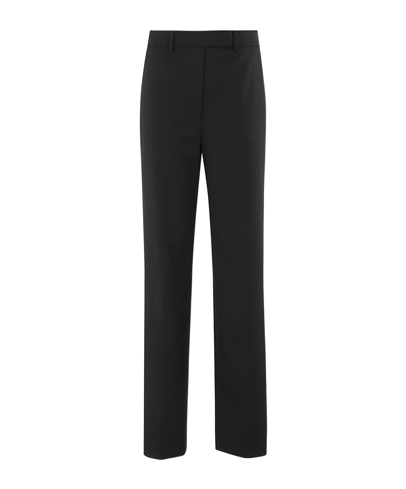 Seventy Stretched Gabardine Chino Trousers In Black