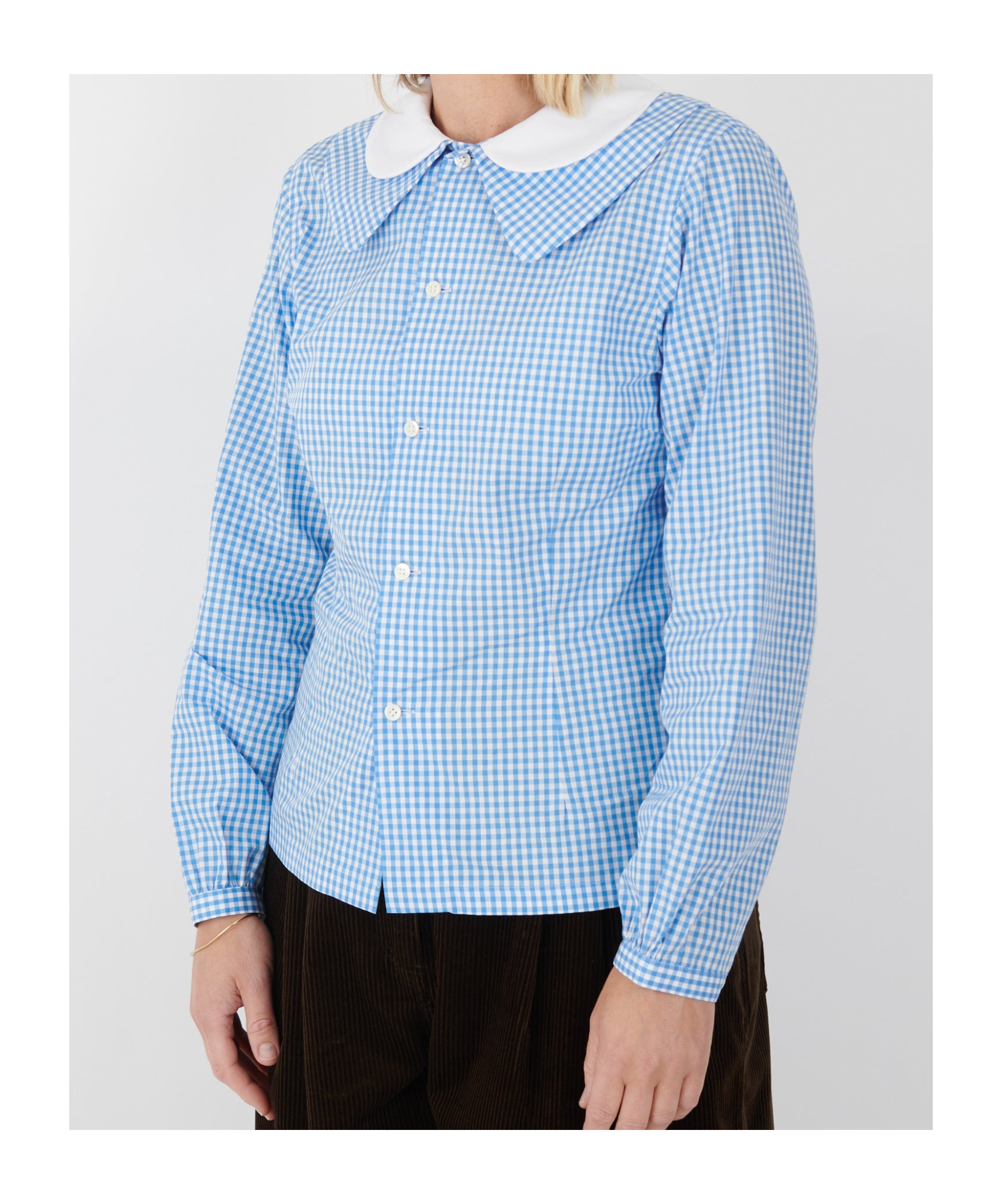 Comme Des Garçons Plaid Shirt In Blue