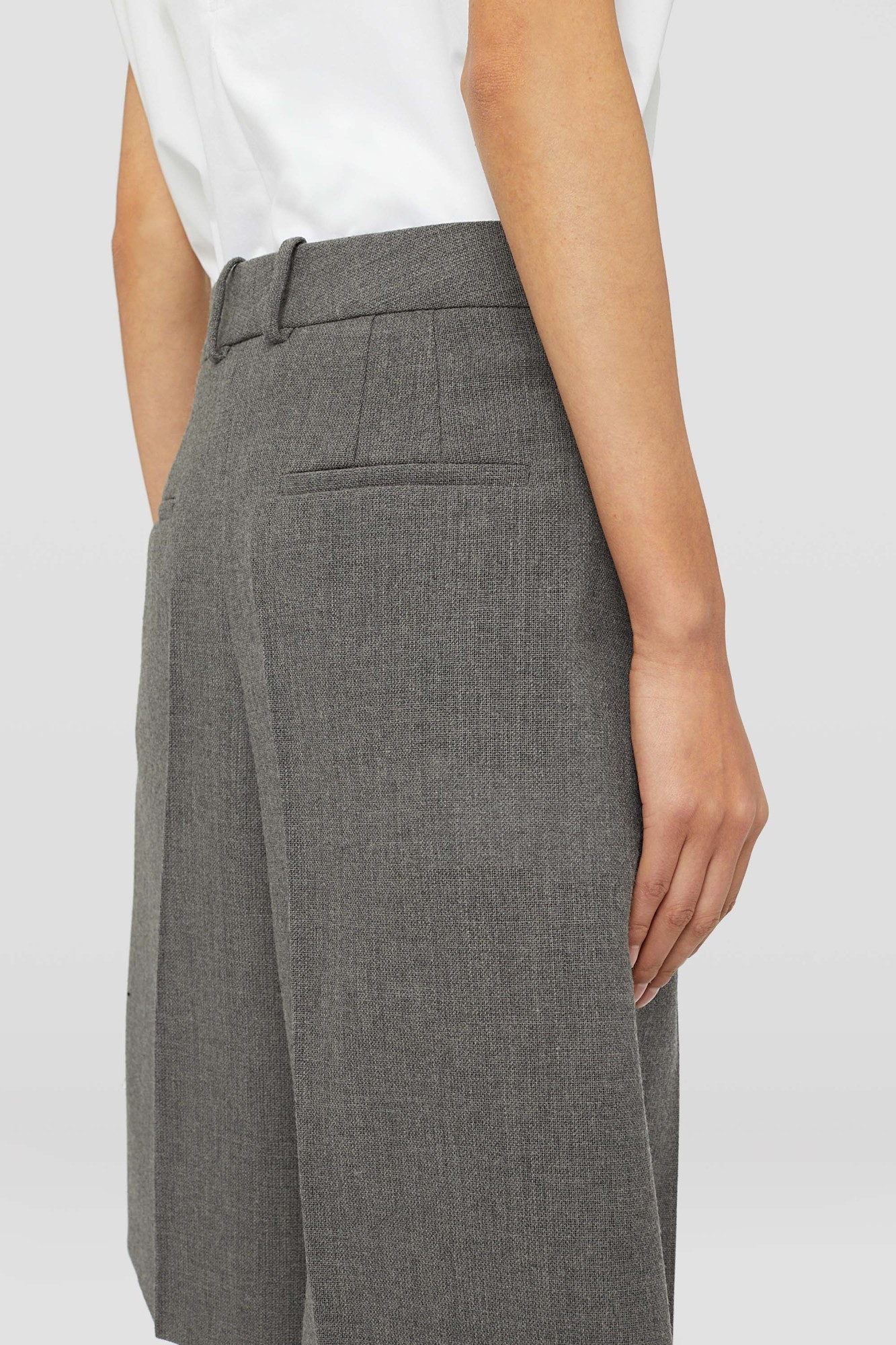 Jil Sander Tailored Wool Shorts In Gray