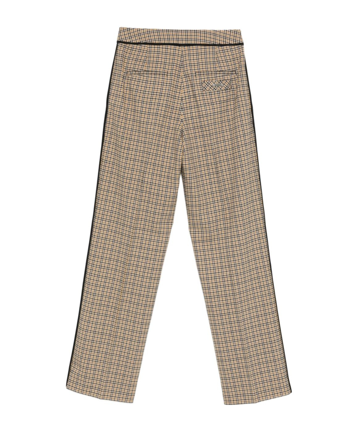Iceberg Plaid Casual Pants In Brown