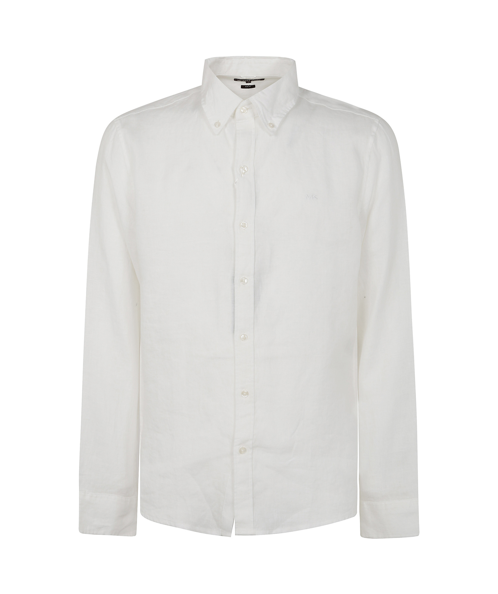 Michael Kors Tailored Button-down Shirt With Curved Hem In White