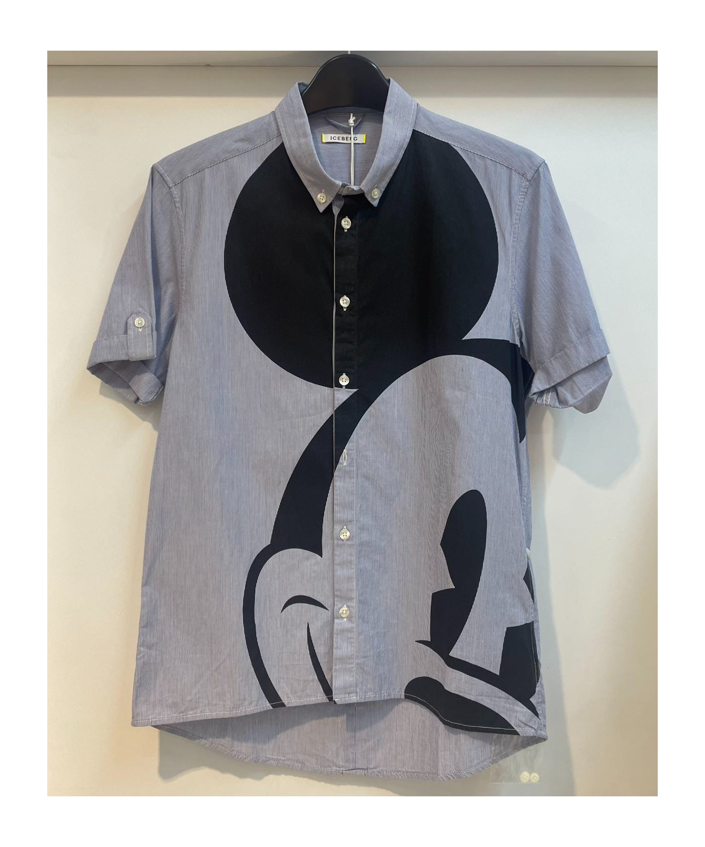 Iceberg Printed Short-sleeve Shirt In Gray