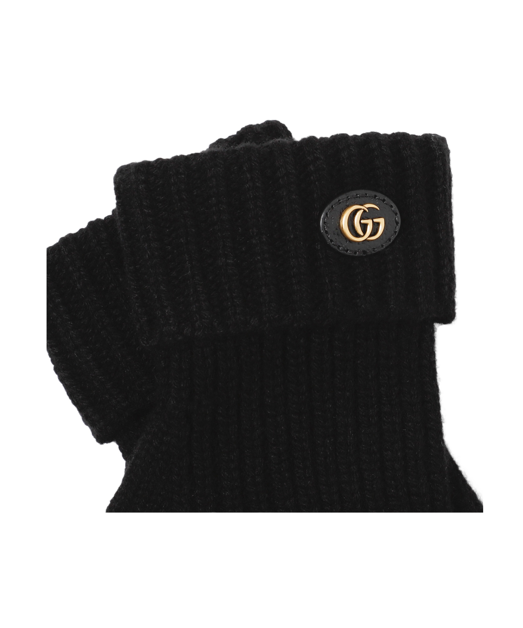 Gucci Double G Gloves In Black