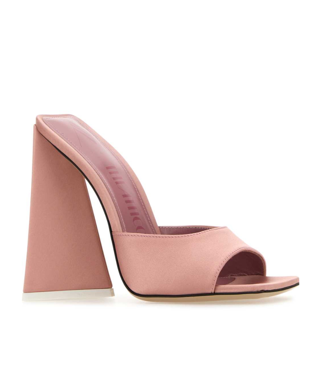 Attico Devon 110mm Satin Mules In Pink