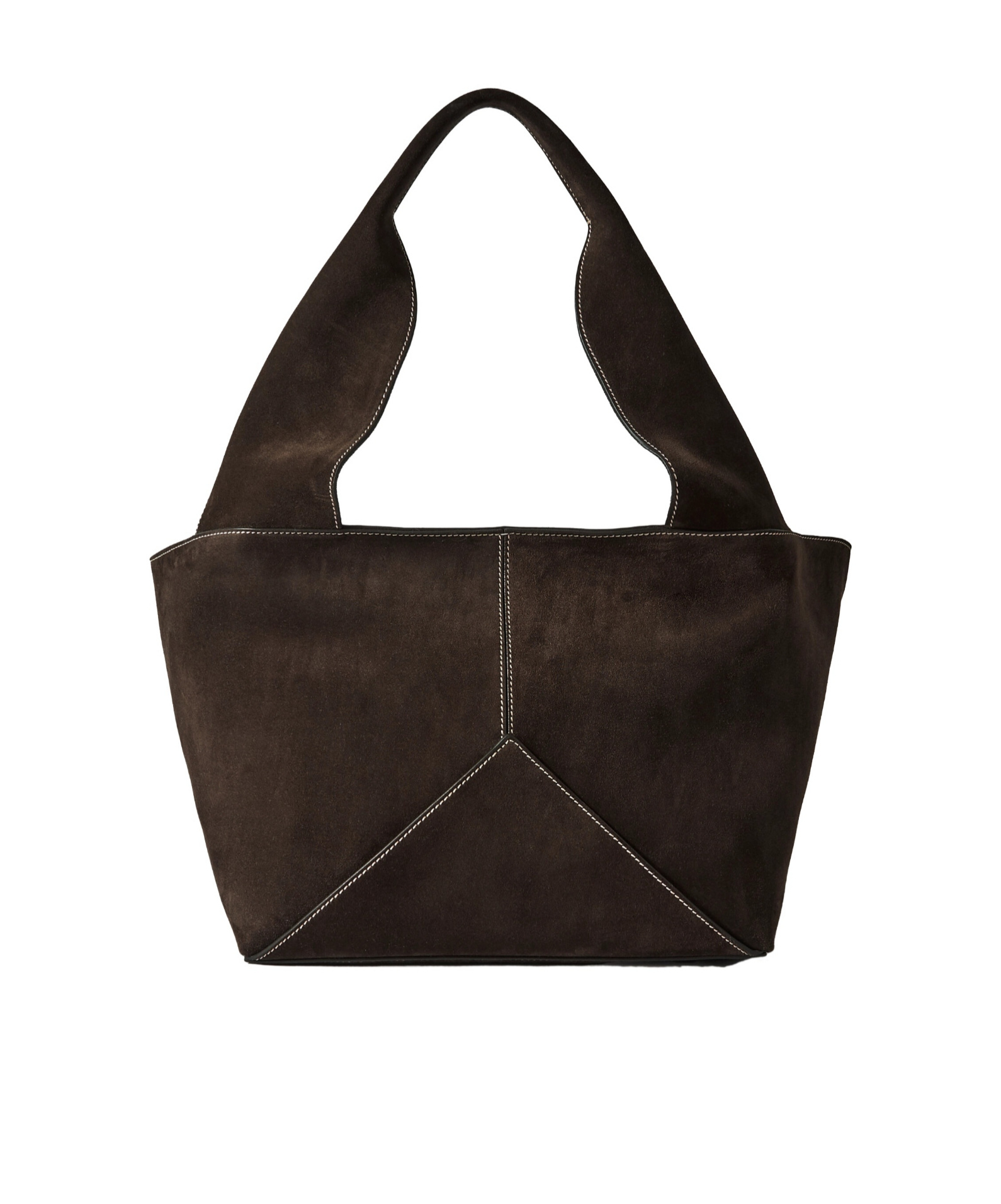 Metier Medium Suede Tote In Black