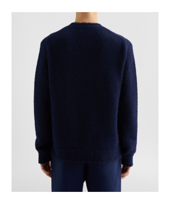 Jil Sander Cs Ns Jumper Knitwear In Blue Wool In Blue
