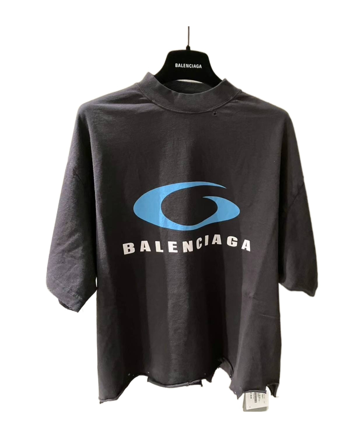 Balenciaga Printed T-shirt In Black