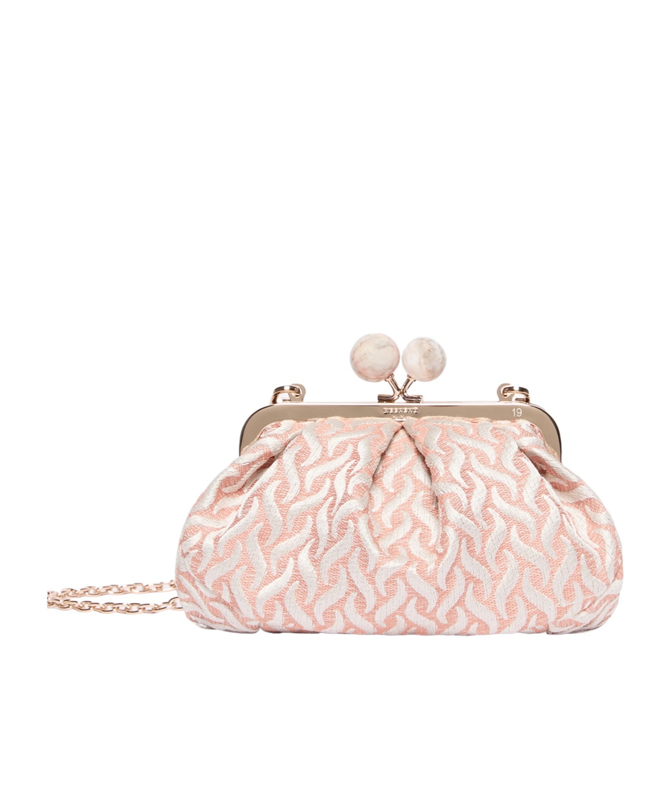Weekend Max Mara Patterned Shoulder Bag In Pink