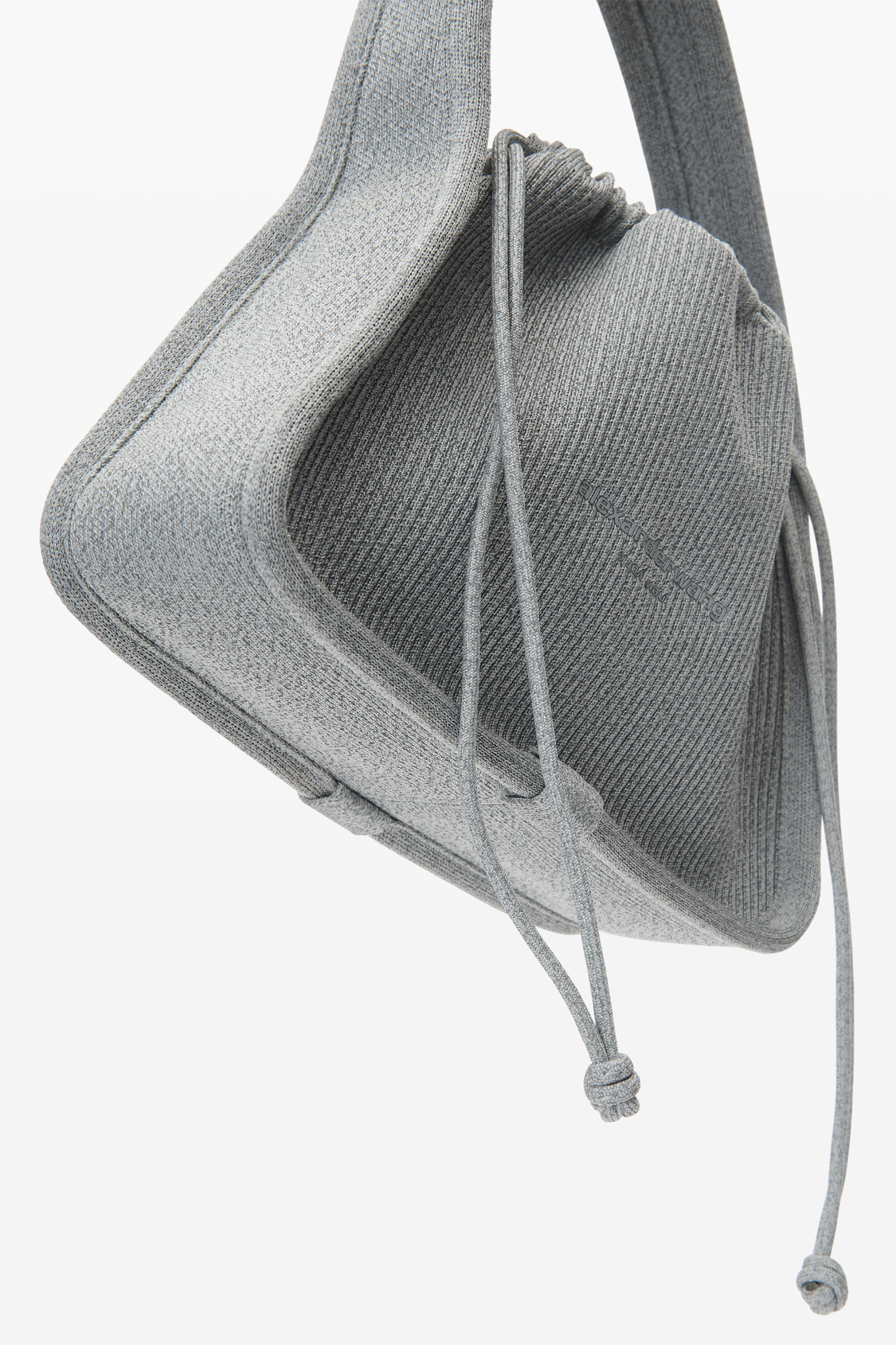 Alexander Wang Small Ryan Drawstring Bag In Gray