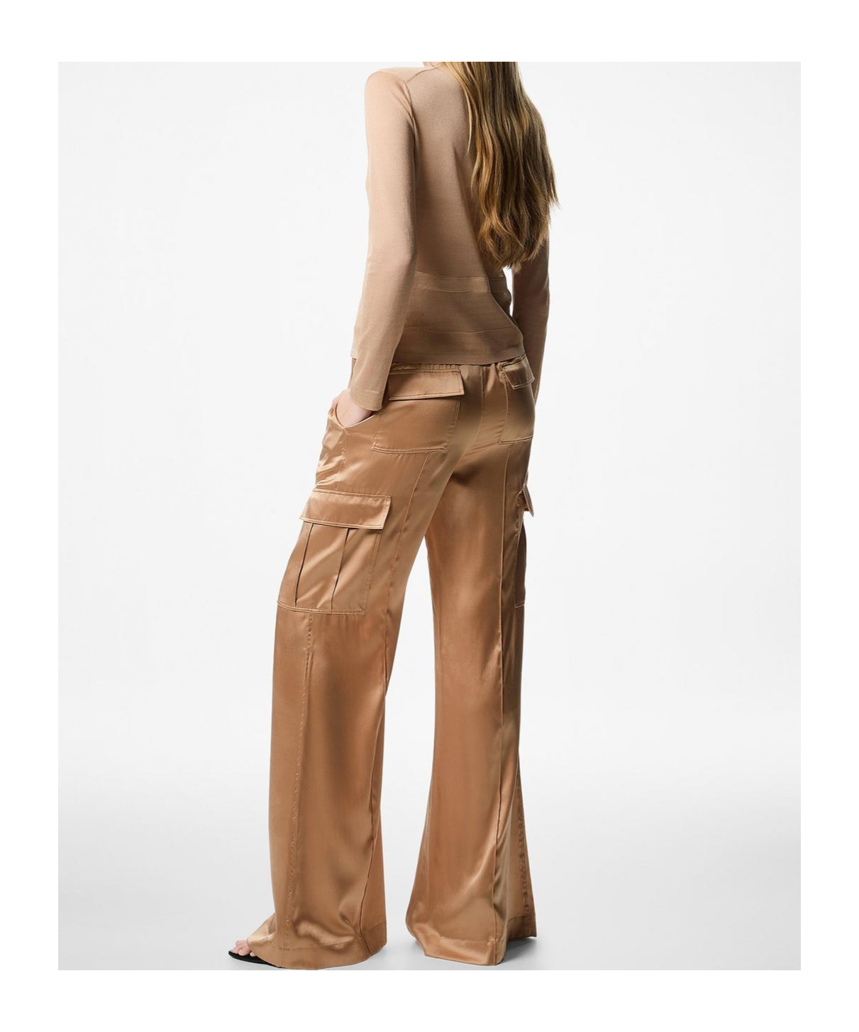 Tom Ford Cardigan Crew Neck Sweater In Nude