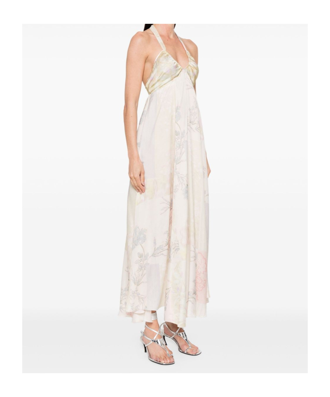 Shop Forte Forte Suspender Dress In Multicolor