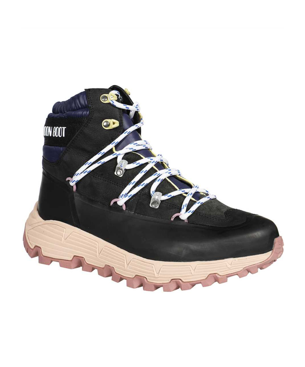 Moon Boot Lace-up Ankle Boots In Black