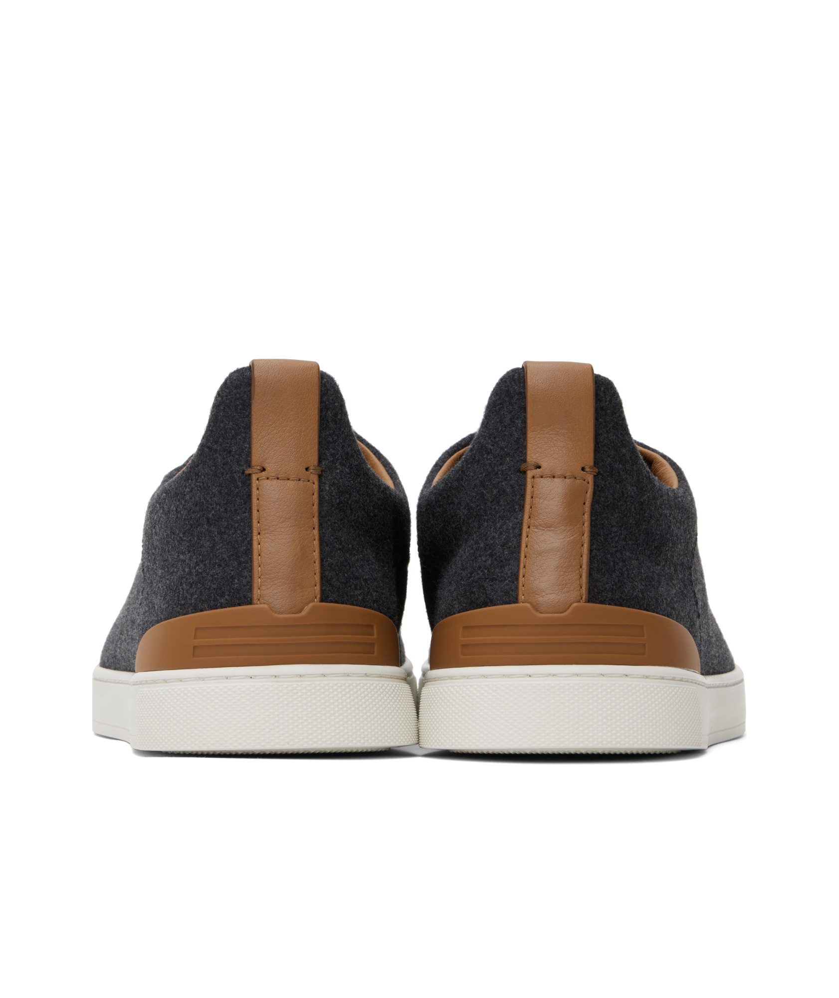 Zegna Triple Stitch Sneakers In Black