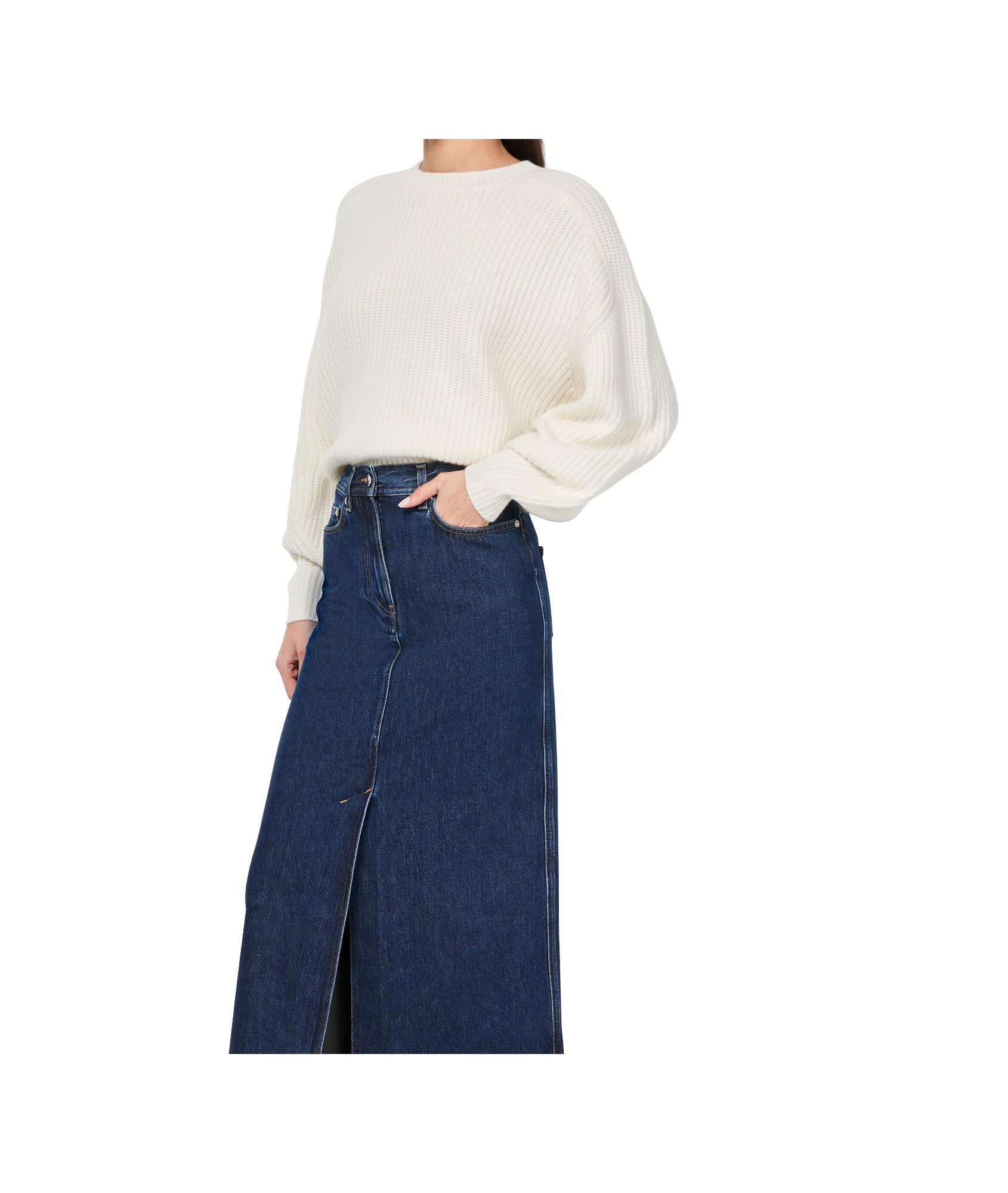 LOULOU STUDIO LONG SLEEVE SWEATER