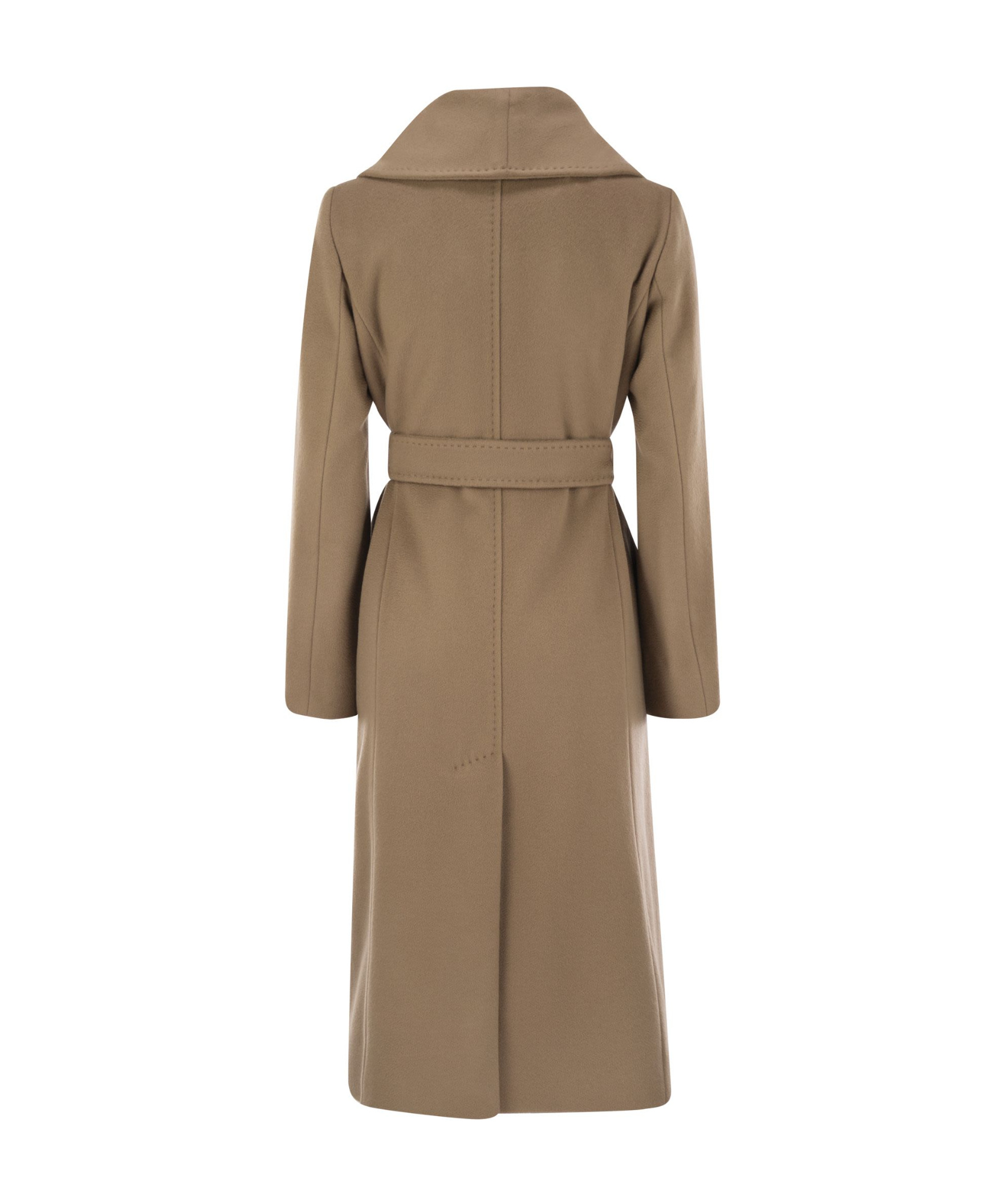 Max Mara Long-sleeved Coat In Brown