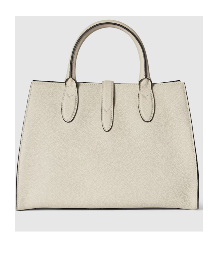 Gucci Medium Shoulder Bag With Hooks And Buckles In White