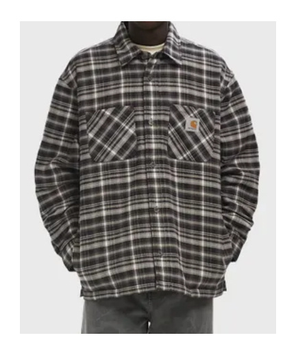 Carhartt Cronyn Shirt Jac Cotton/polyester Twill Jackets Multicolor In Black