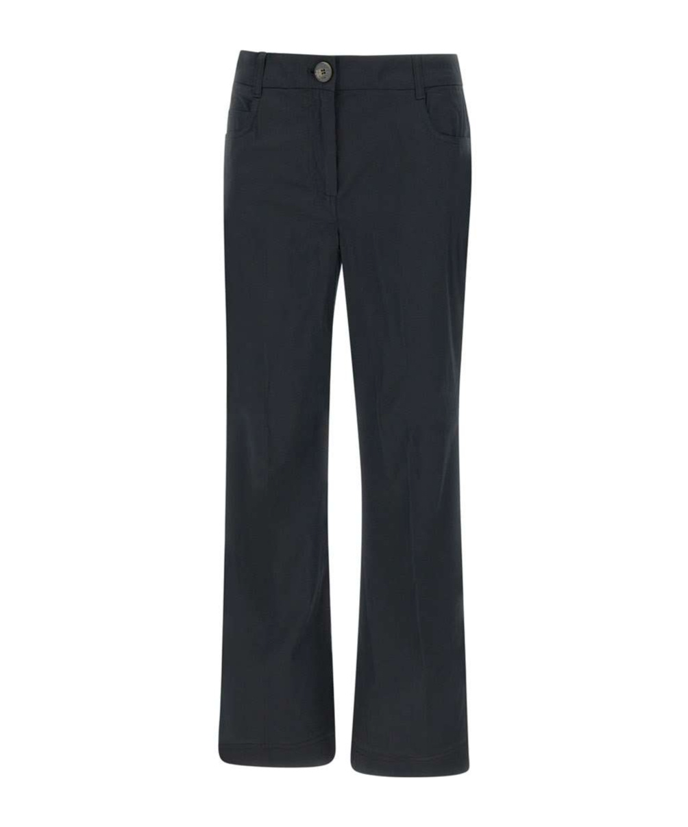 Marella Belt Loops Slacks In Black