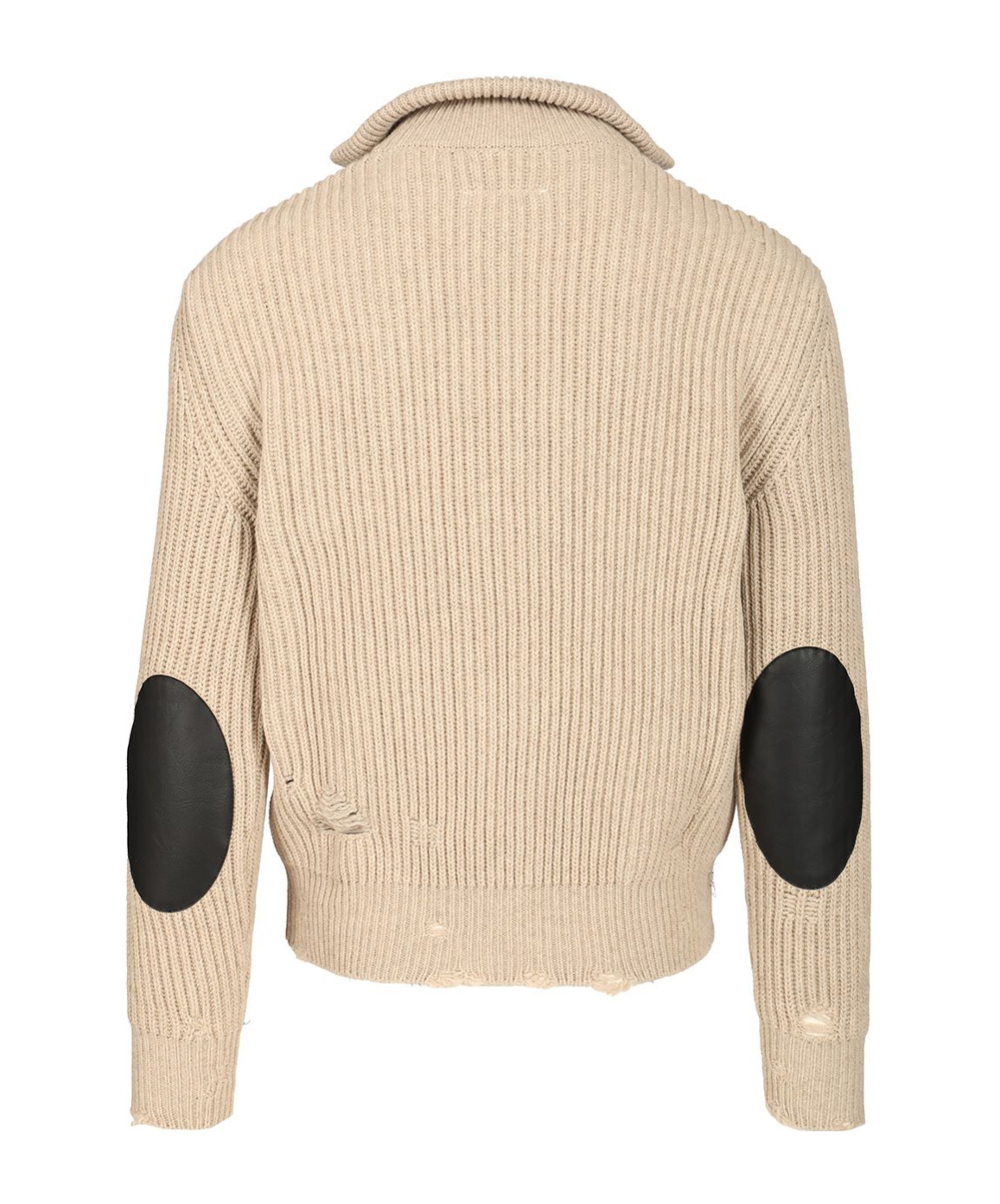 Mm6 Maison Margiela Wool Blend Knitted Jacket Jackets Beige In Pink