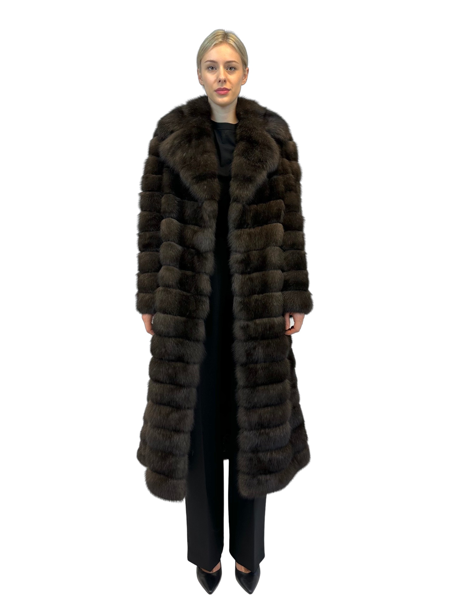 Liska Long-sleeved Fur In Black