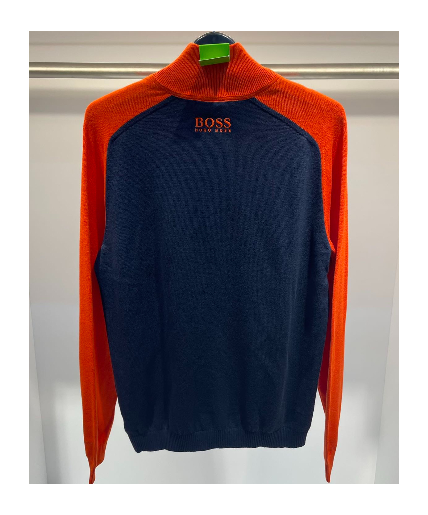 HUGO BOSS HALF-ZIPPER LONG-SLEEVED SWEATER