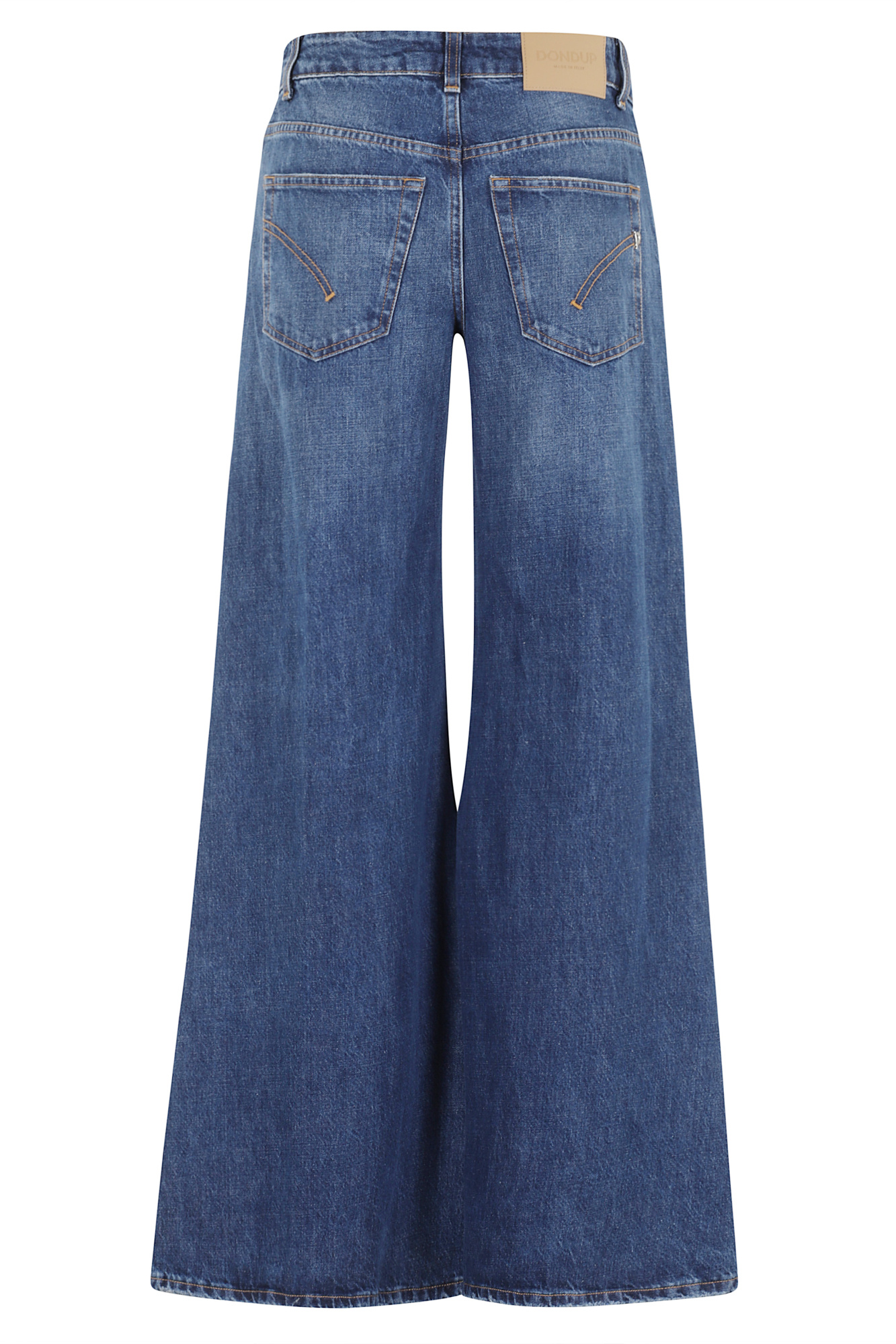 Dondup Wide-leg Jeans In Blue