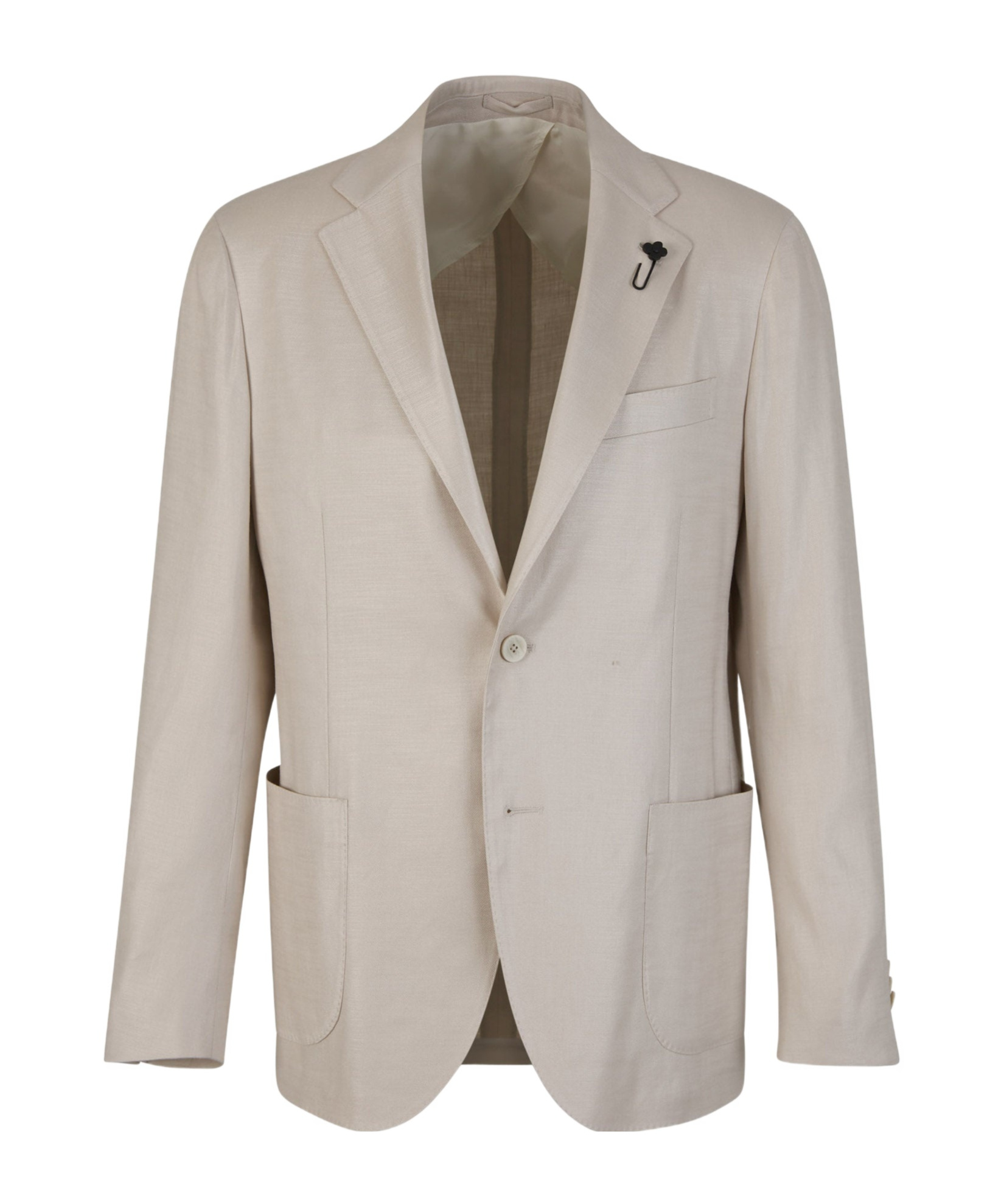 Lardini Linen And Viscose Blazer In Nude
