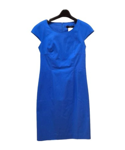 Weekend Max Mara Round Neck Dress In Blue