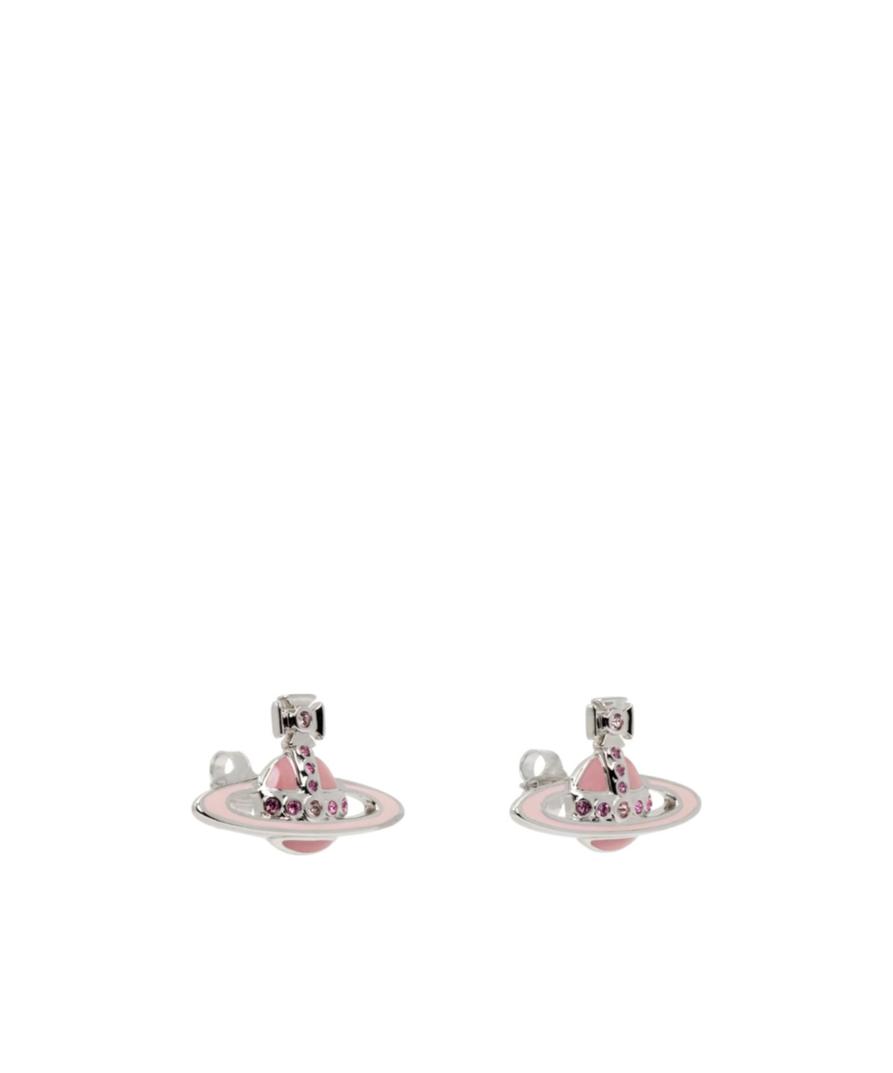 Vivienne Westwood Silver Small Neo Bas Relief Earrings In Silver