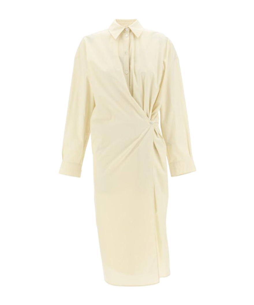 LEMAIRE TWISTED LONG-SLEEVE SHIRT DRESS 