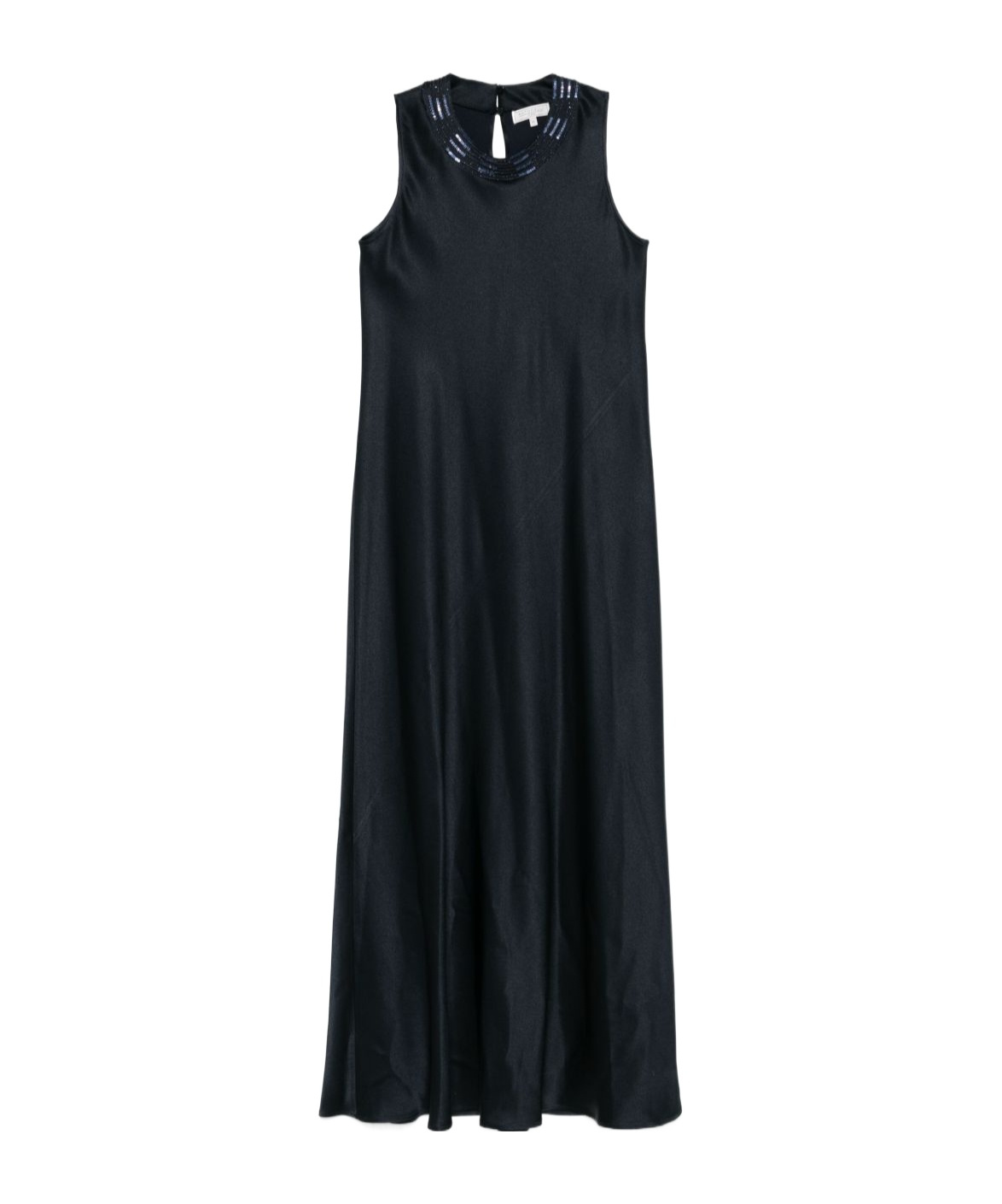 Antonelli Navy Blue Sequin-embellished Maxi Dress