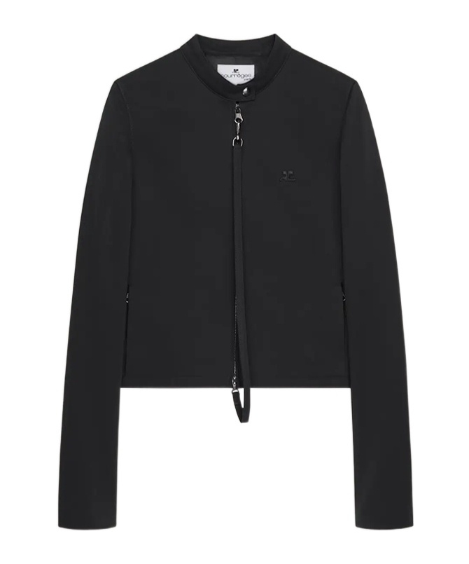 Courrèges Jacke Mit Reissverschluss In Black