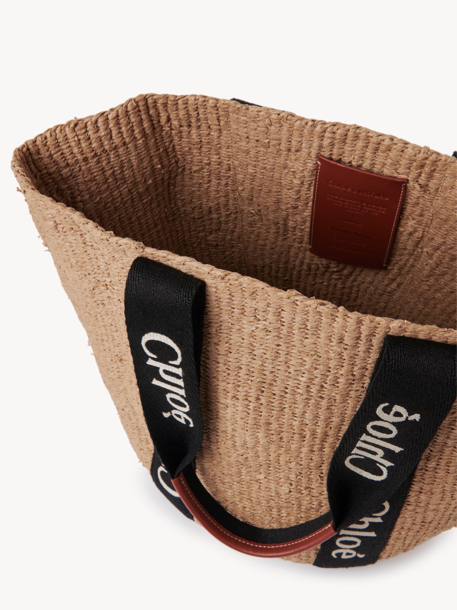 Chloé Large Woody Basket Bag In Brown