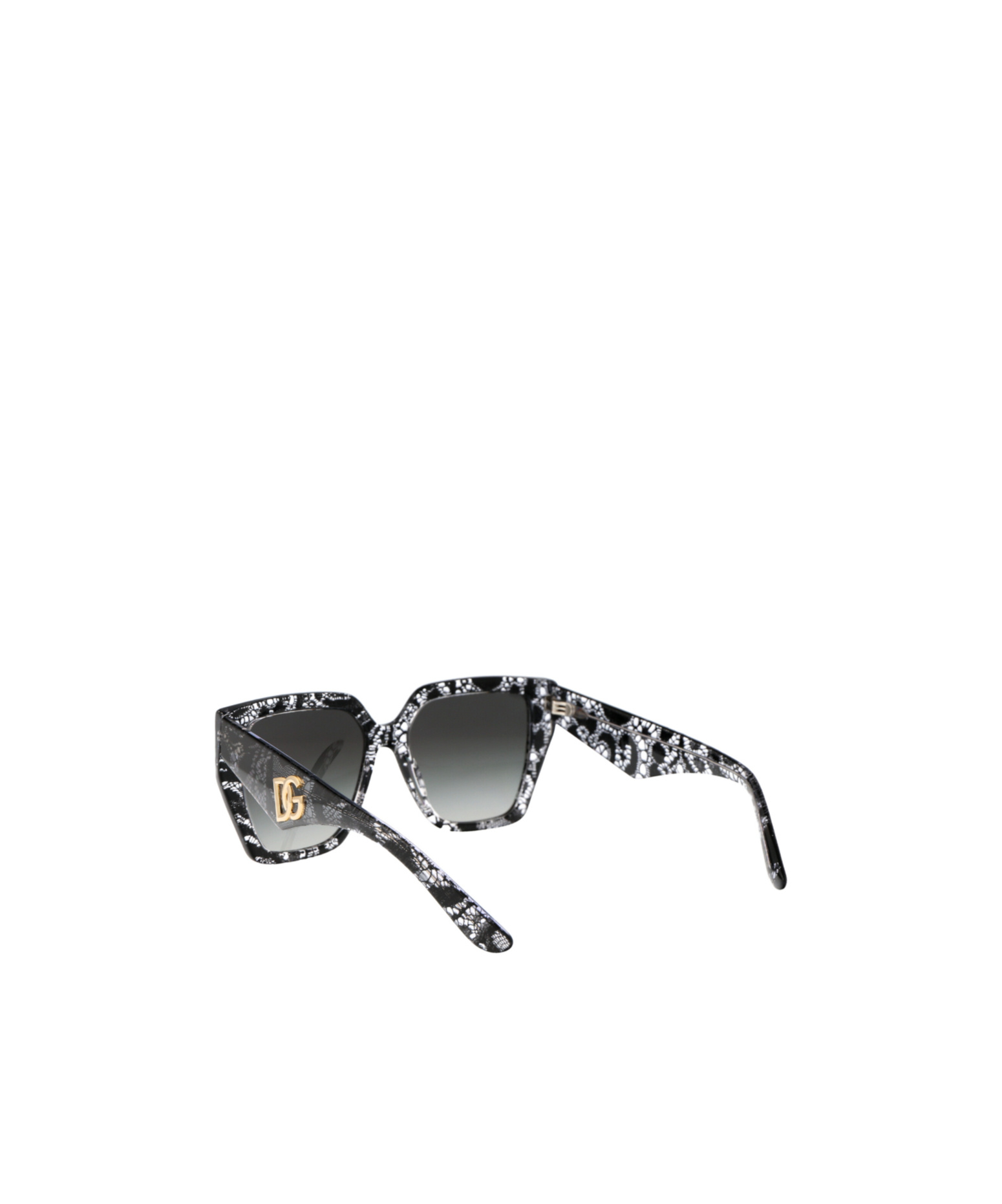Dolce & Gabbana Lace-detail Square-frame Sunglasses