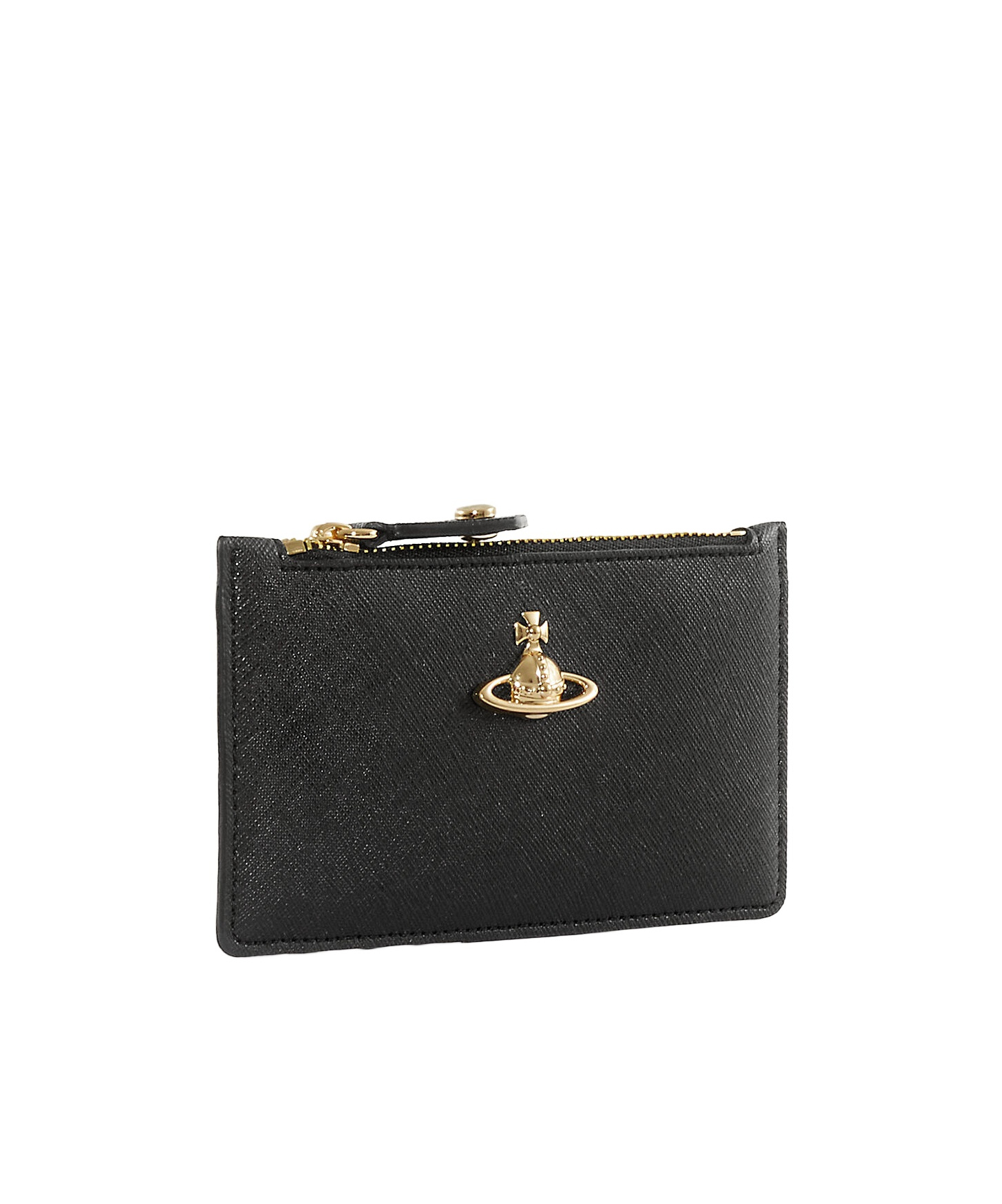 Vivienne Westwood Slim Long Card Holder In Black