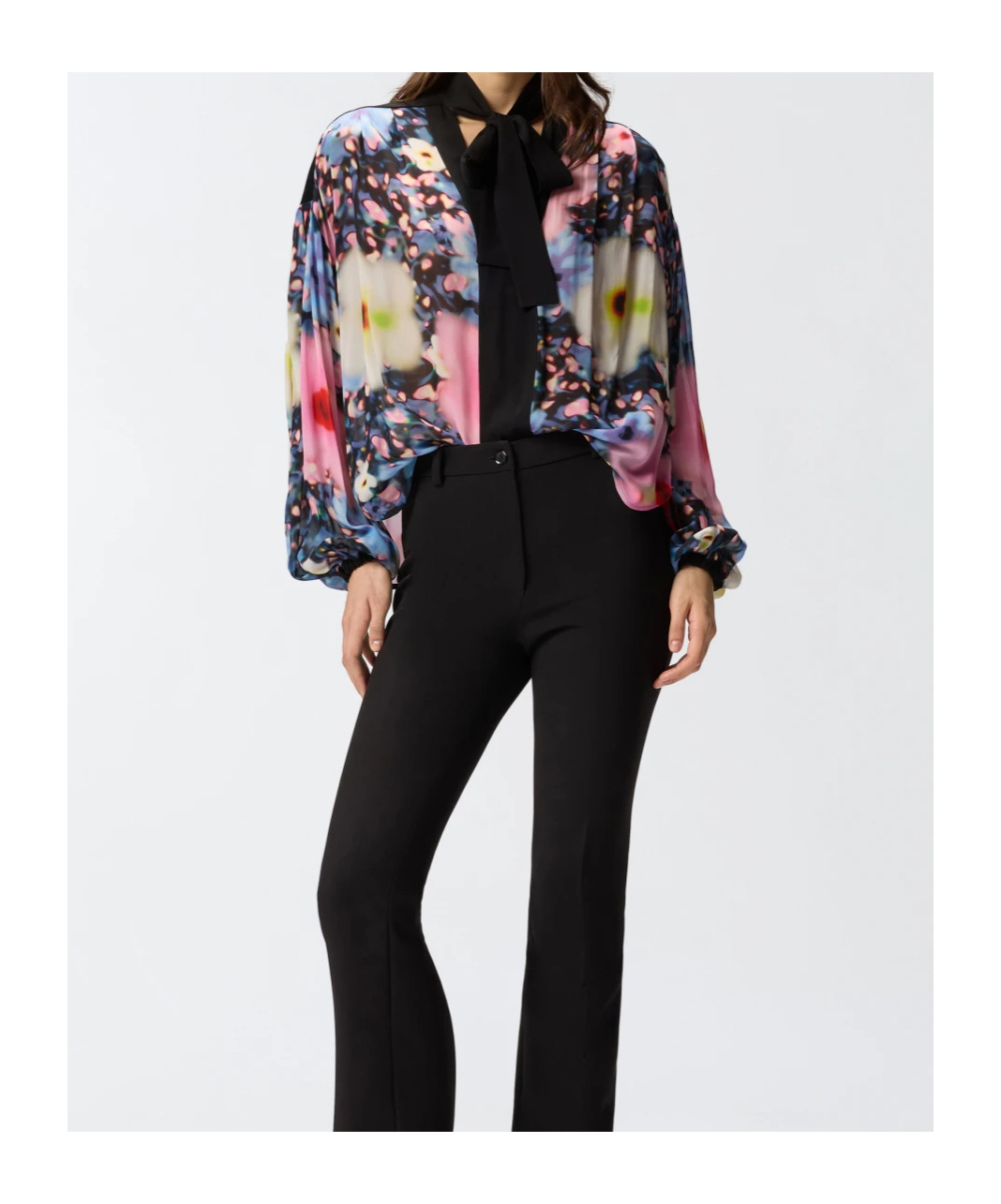 Pinko Floral Georgette Blouse In Multi