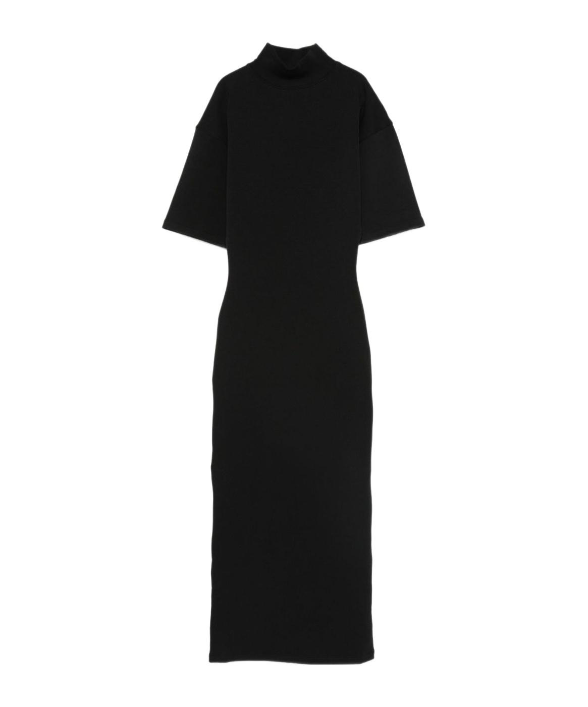 Jean Paul Gaultier Printed Cotton-blend Jersey Maxi Dress In Black