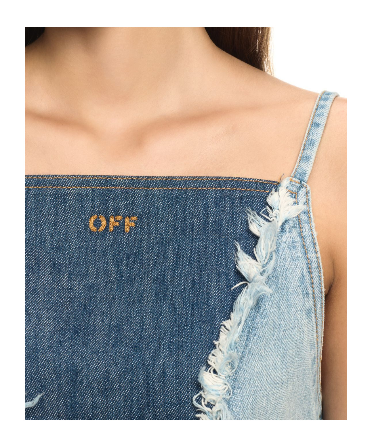 Off-white Off White Dresses In Blue