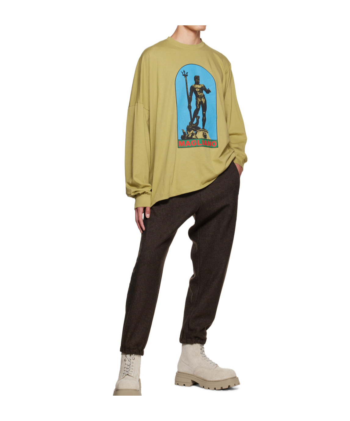 Magliano Brown Trekking Lounge Pants In Brown