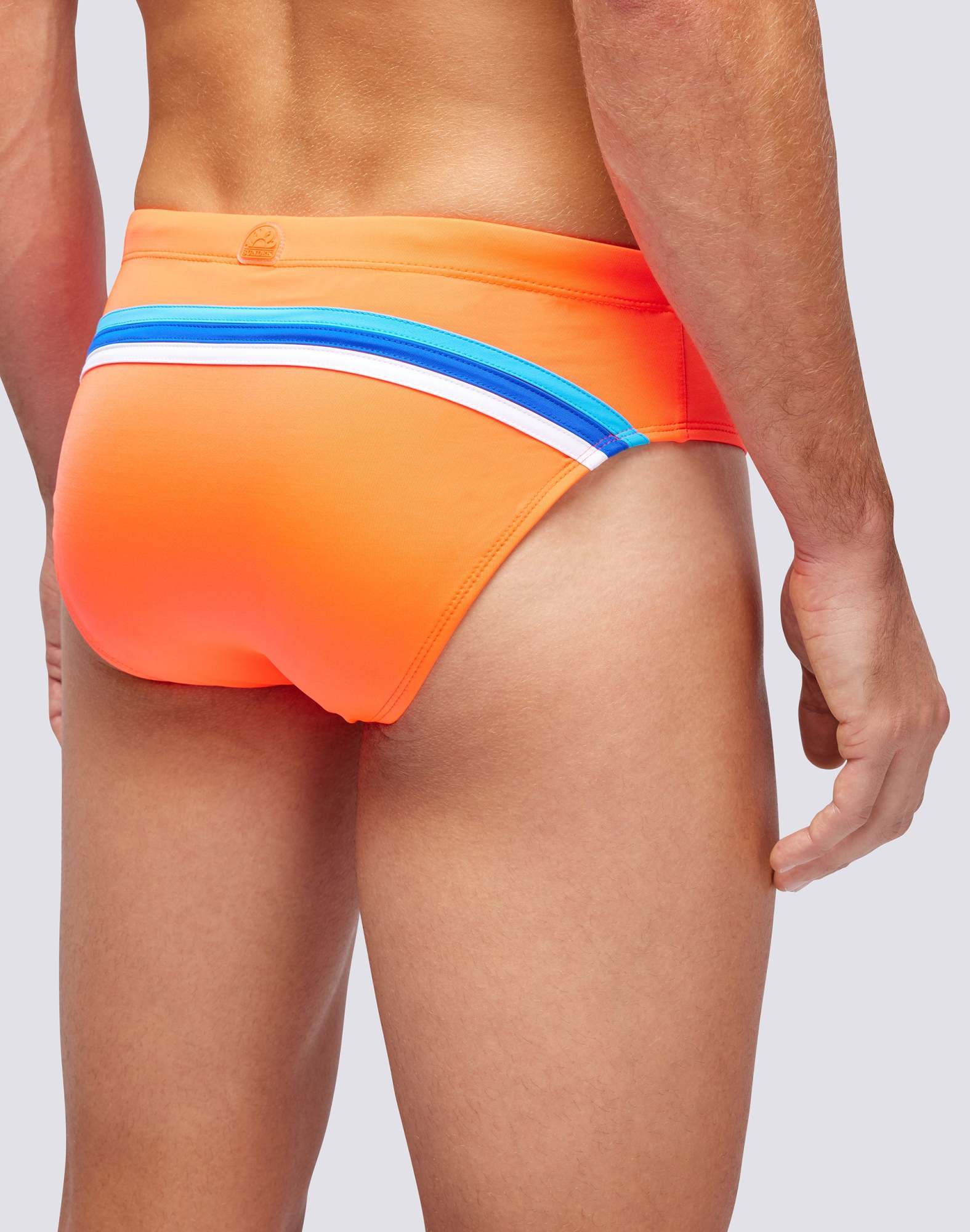 Sundek Elastic Waist Briefs In Red