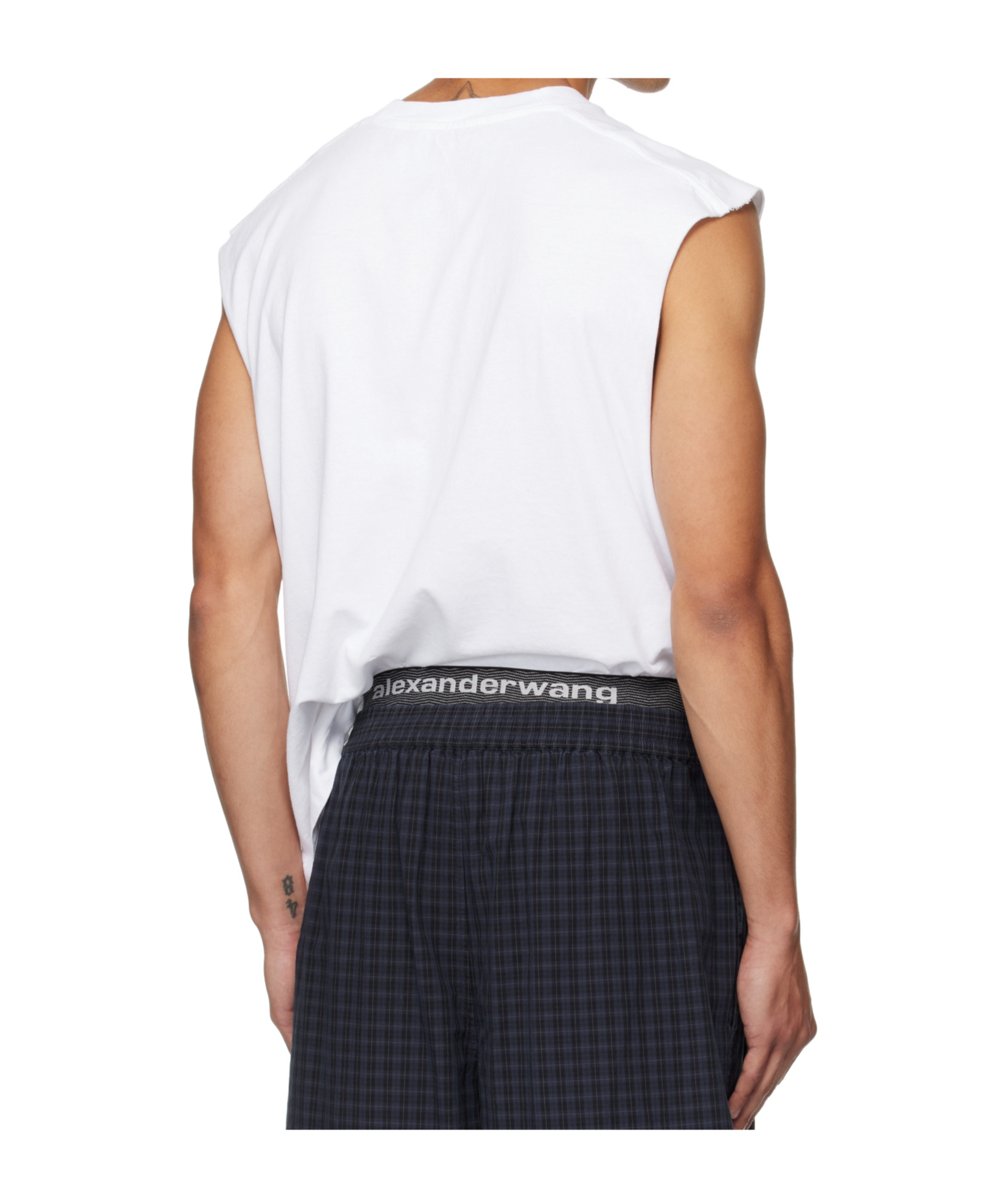 Alexander Wang Cropped Tank Top In White