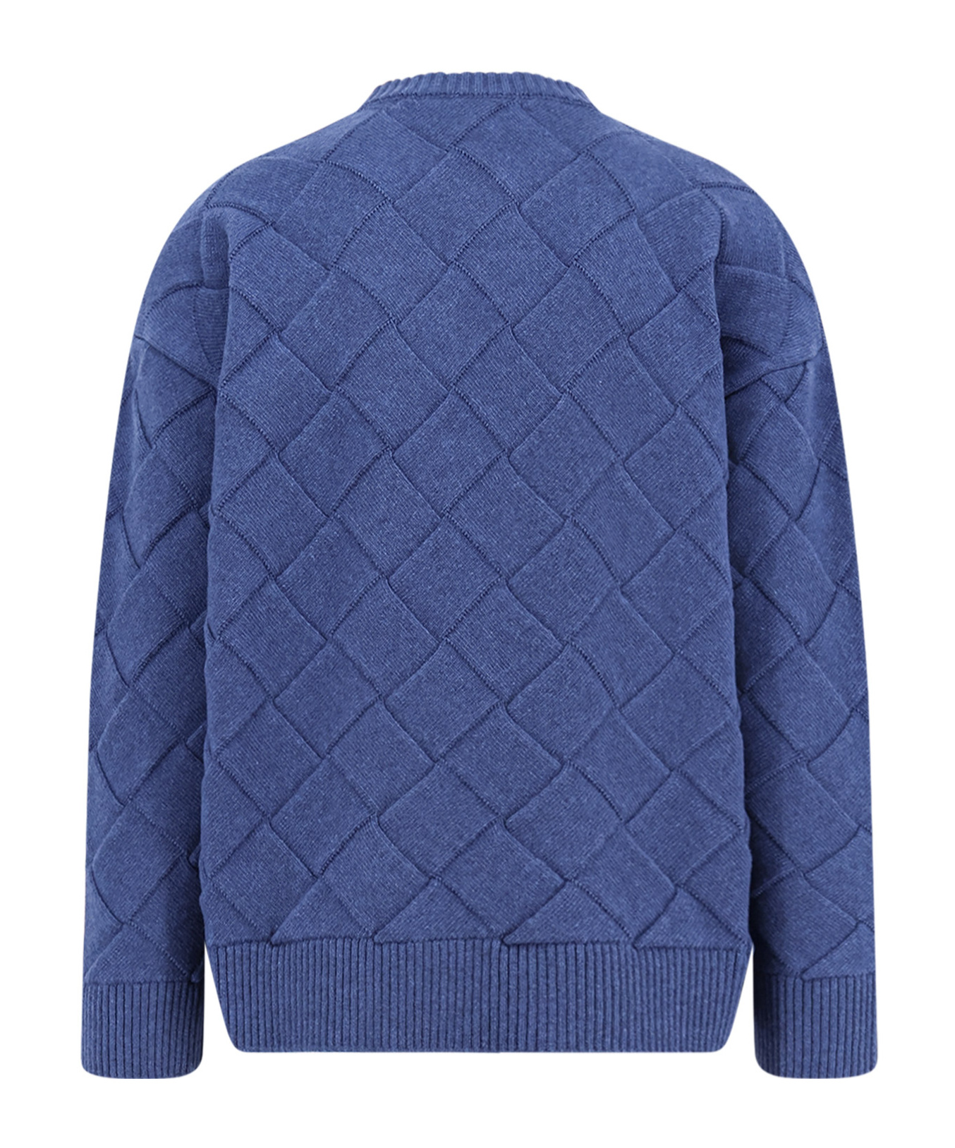 Bottega Veneta Long-sleeved Sweater In Blue