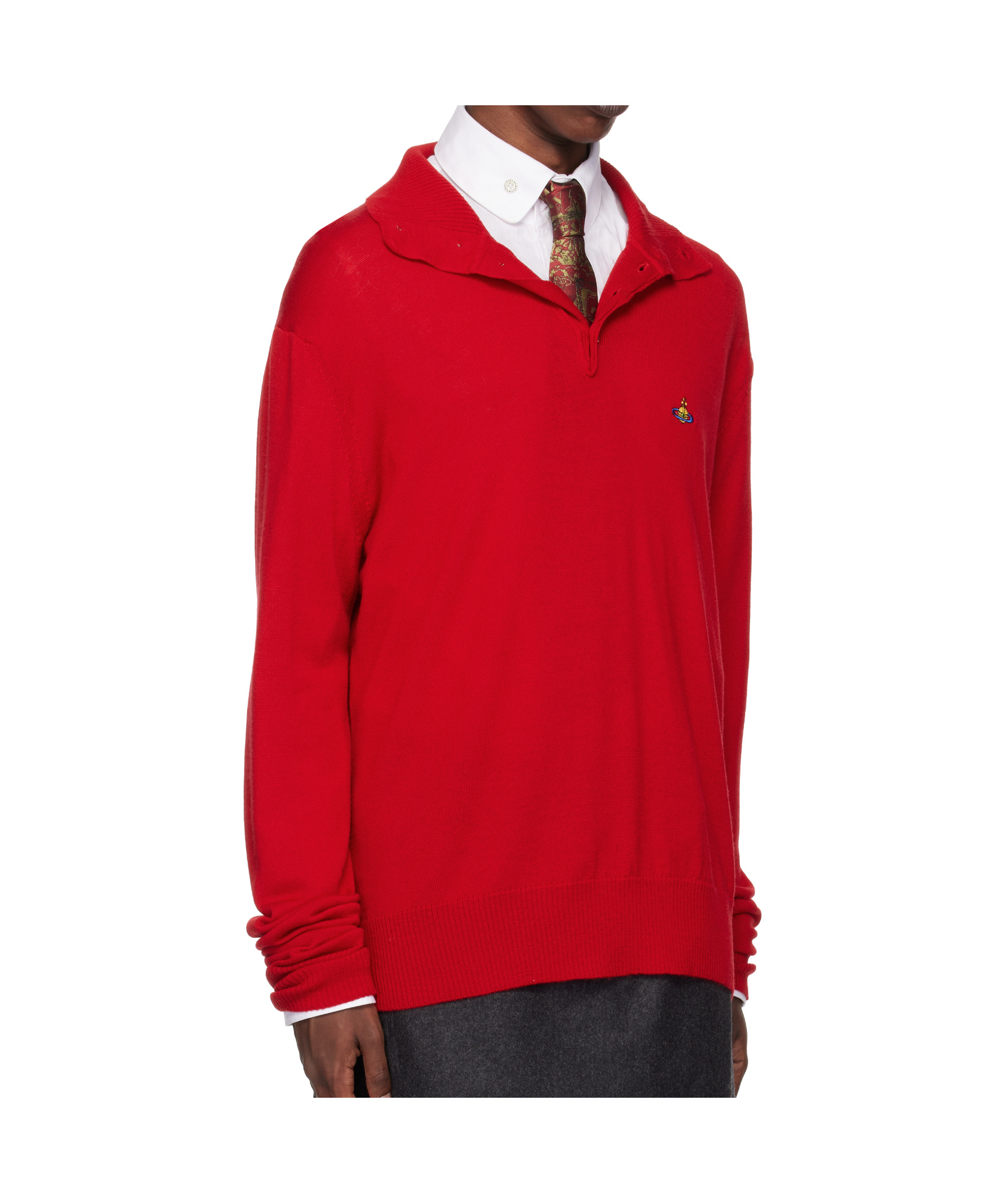 Vivienne Westwood High-neck Sweater In Red
