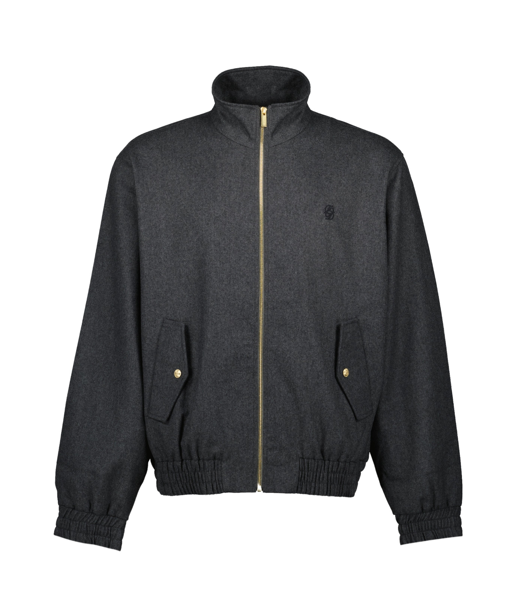Drôle De Monsieur Track Jacket Flap Pockets In Black