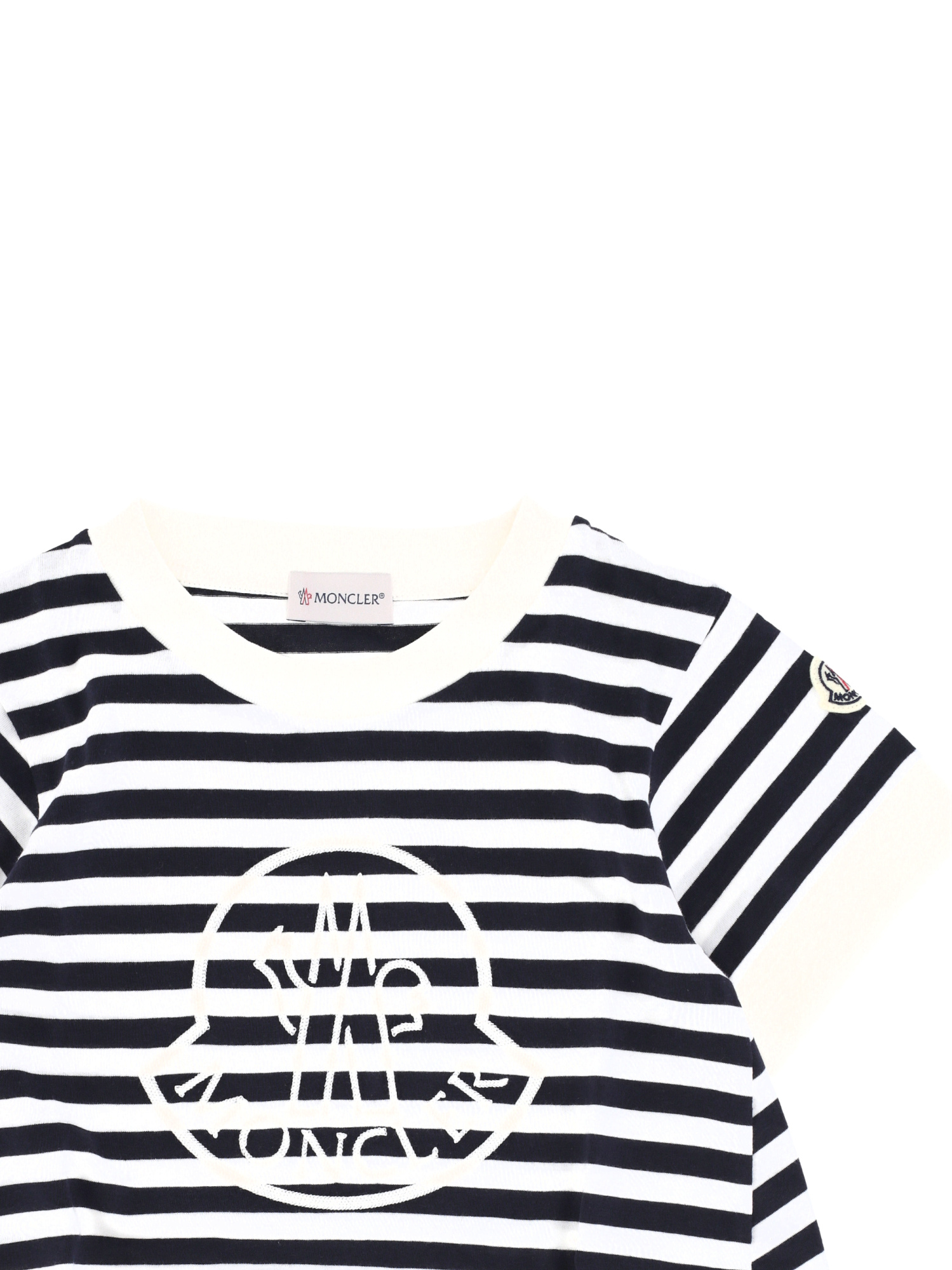 Moncler Short-sleeved Shirt In White